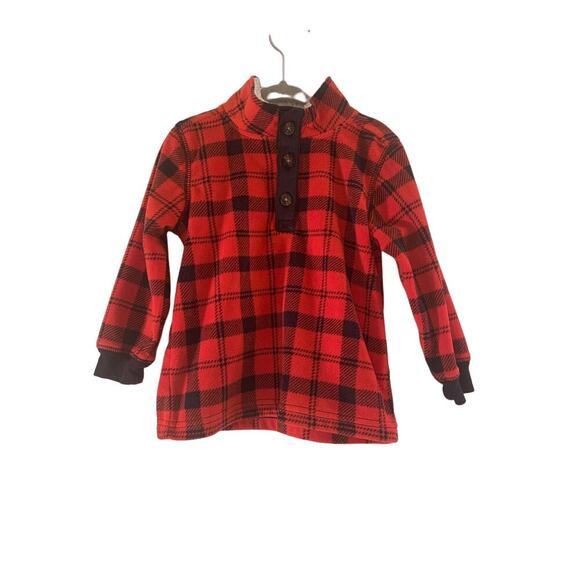 CARTER’S Boy’s Fleece Pullover with Sherpa Collar / Size: 2T - Picture 1 of 4